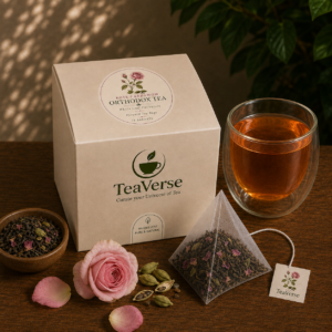 Rose Cardamom Orthodox Tea Bag